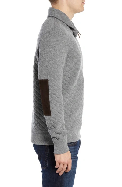 Billy Reid Shawl Collar Pullover In Medium Grey