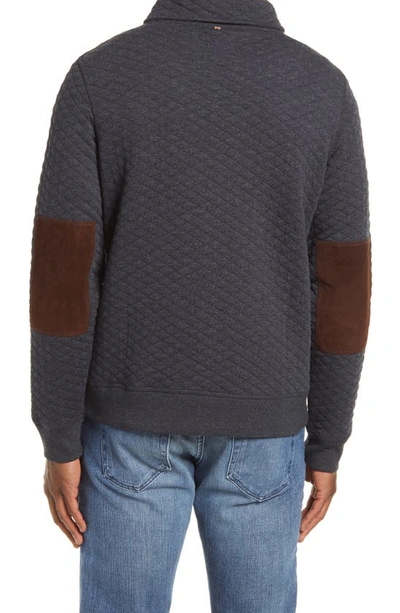 Billy Reid Shawl Collar Pullover In Dark Navy