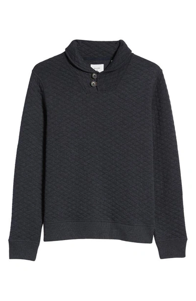 Billy Reid Shawl Collar Pullover In Dark Navy