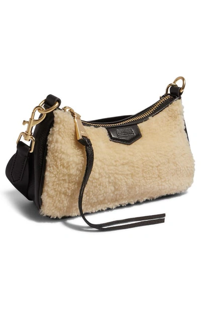 Shop Aimee Kestenberg Topaz Leather Crossbody With Pouch In Shearling