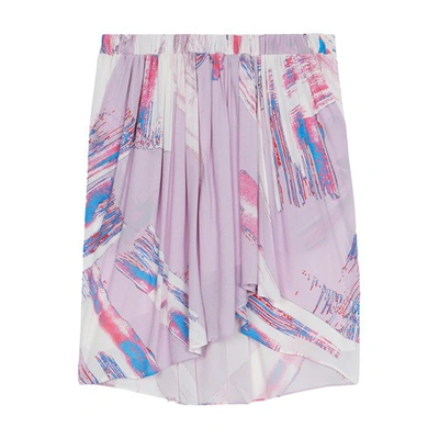 Shop Iro Ashbur Skirt In Multico Light Ivory Pink
