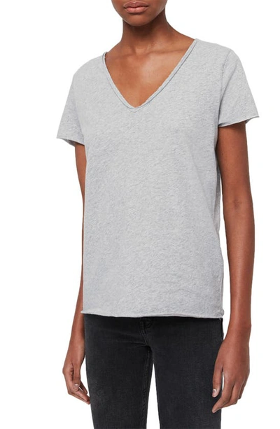 Shop Allsaints Emelyn Tonic Tee In Grey Marl