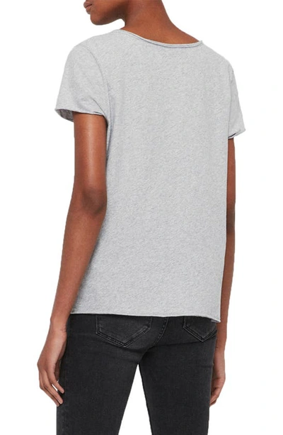 Shop Allsaints Emelyn Tonic Tee In Grey Marl