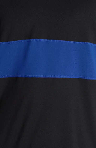 Fourlaps Men's Dash Performance Mesh Tank Top In Black/ Royal Blue