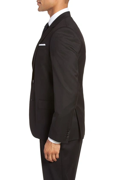 Shop Hugo Boss Hayes Cyl Slim Fit Solid Wool Sport Coat In Black