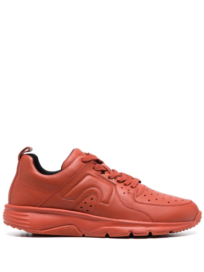 Shop Camper Drift Low-top Leather Sneakers In Rot