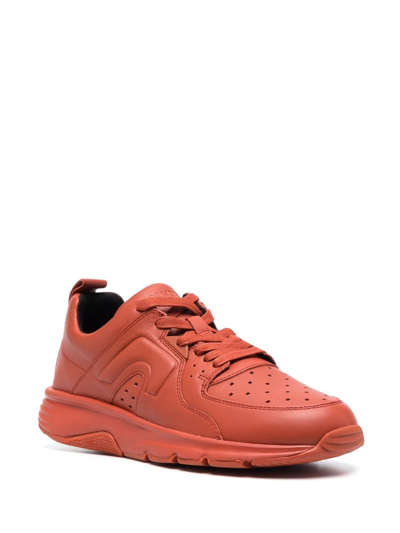 Shop Camper Drift Low-top Leather Sneakers In Rot