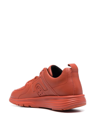 Shop Camper Drift Low-top Leather Sneakers In Rot