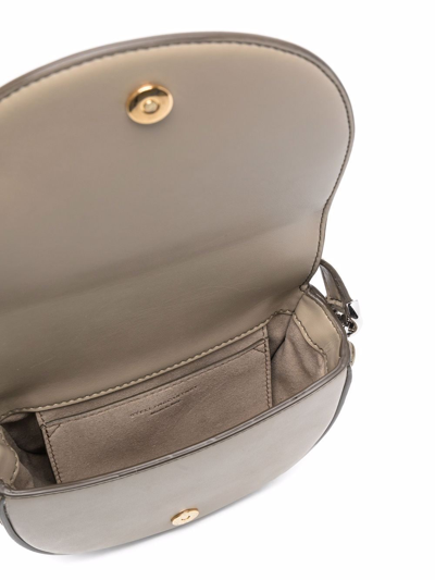 Shop Stella Mccartney Small Frayme Shoulder Bag In Grün