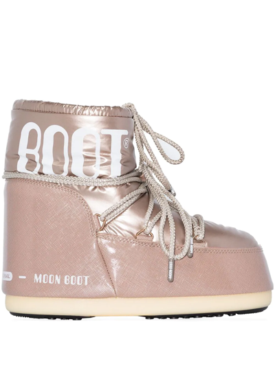 Shop Moon Boot Icon Pillow Low Boots In Rosa