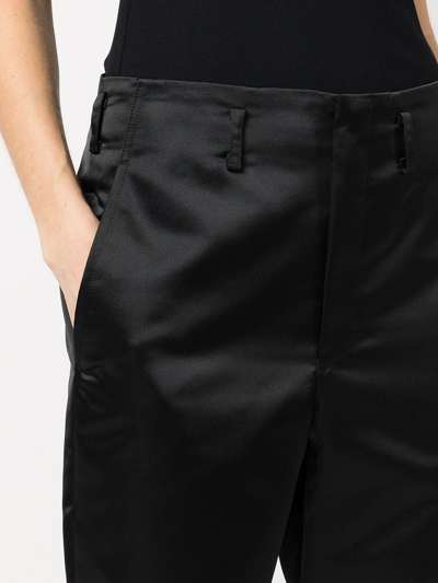 Shop Comme Des Garçons Cropped Tailored Trousers In Schwarz