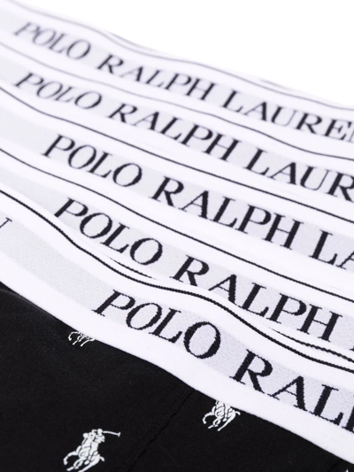 Shop Polo Ralph Lauren Logo-waist Boxers (set Of Five) In White
