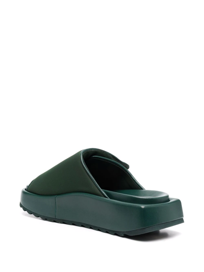 Gia Borghini Gia 1 Touch-strap Sandals In Grün