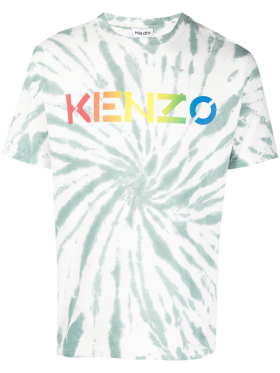 Shop Kenzo Logo-print Short-sleeve T-shirt In Weiss