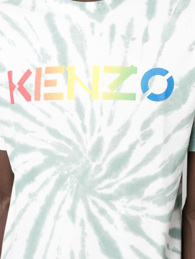 Shop Kenzo Logo-print Short-sleeve T-shirt In Weiss