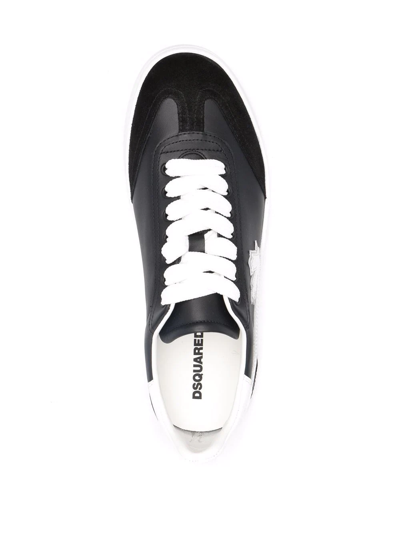 スニーカー Dsquared2 Boxer Sneakers In Smooth Leather And Suede Boxer Sneakers