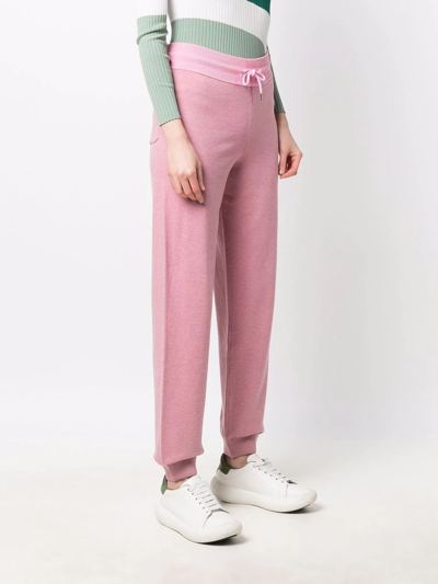 Shop Kenzo Logo-print Track Pants In Rosa