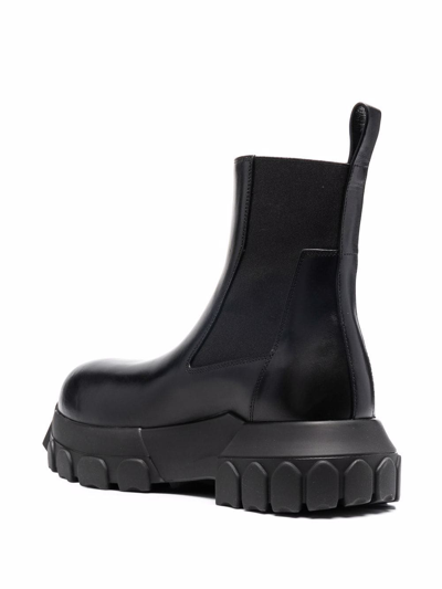 Shop Rick Owens Slip-on Leather Boots In Schwarz