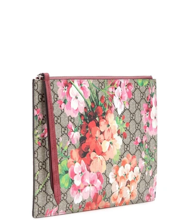 Shop Gucci Gg Blooms Printed Clutch