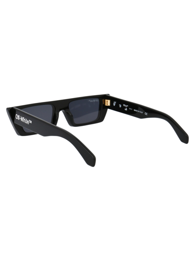 Off-white Marfa Rectangular-frame Sunglasses In 1007 Black Dark Grey