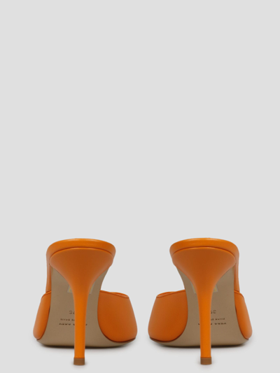Shop Gia X Pernille Teisbaek Perni 04 Mule Sandals In Yellow & Orange