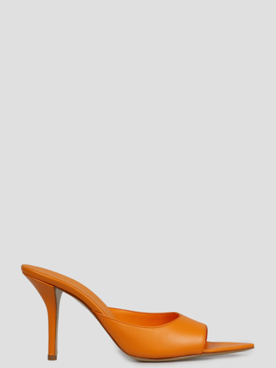 Shop Gia X Pernille Teisbaek Perni 04 Mule Sandals In Yellow & Orange