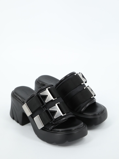 Shop Bottega Veneta Flash Bomber Sandals In Black