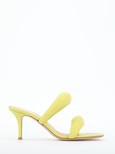 Shop Gianvito Rossi Bijoux Sandals In Yellow