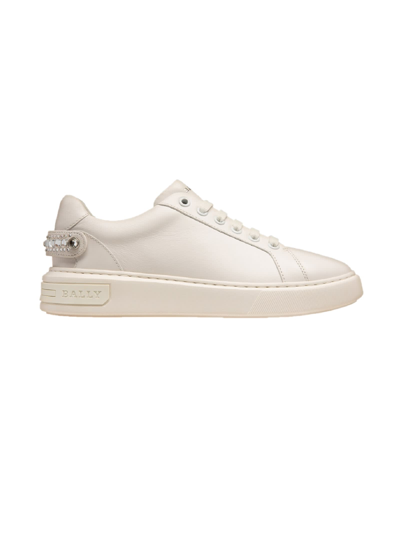 Bally Sneaker Calf Plain In White | ModeSens