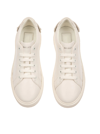 Bally Sneaker Calf Plain In White | ModeSens