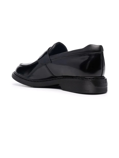 Shop Hogan Mocasssino In Pelle Nera Hxm5760du50qfyb999 In Black