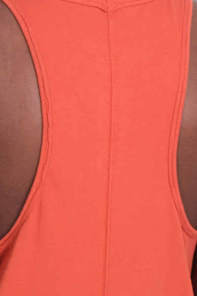 Shop Drkshdw Tank Top In Orange Cotton