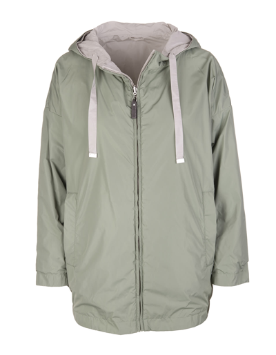 Shop Max Mara Sage Green Esportc Parka In Verde Salvia