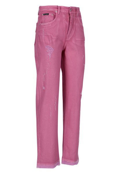 Shop Dolce & Gabbana Jeans In Pink