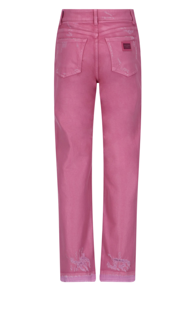 Shop Dolce & Gabbana Jeans In Pink