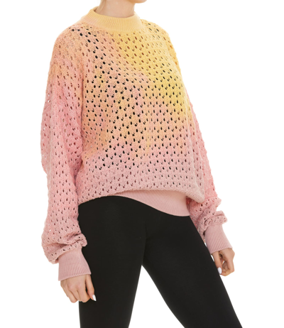 Attico Gradient-effect Oversized Jumper In Multicolor