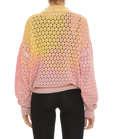 Attico Gradient-effect Oversized Jumper In Multicolor