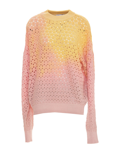 Attico Gradient-effect Oversized Jumper In Multicolor