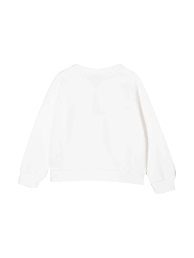 Shop Kenzo White Sweatshirt With Print In Ecru
