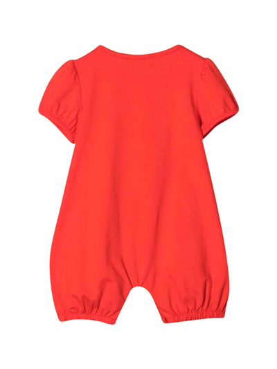 Shop Moschino Red Set Romper With Band In Rosso