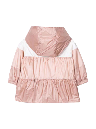 Shop Moncler Pink  Enfant Girls Jacket In Rosa