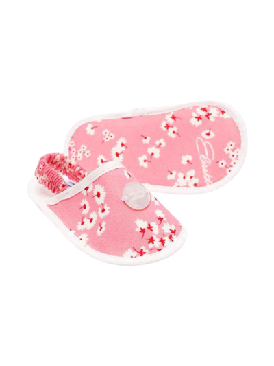 Shop Elisabetta Franchi La Mia Bambina Pink Slippers Baby In Rosa