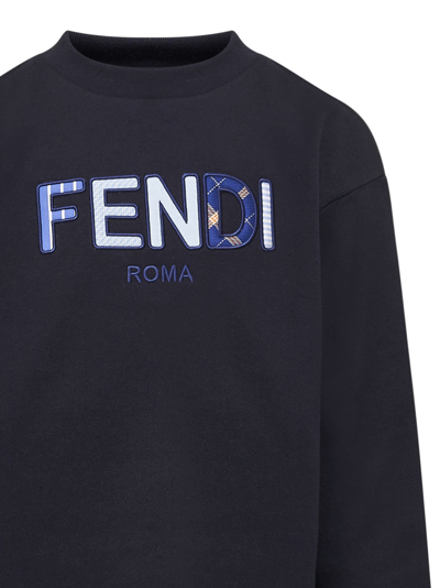 Shop Fendi Sweatshirt In Blue
