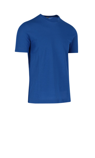 Shop Zanone T-shirt In Blue