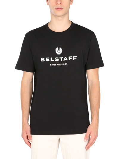 Shop Belstaff Crew Neck T-shirt In Black
