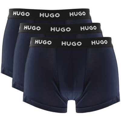Shop Hugo Triple Pack Trunks Navy