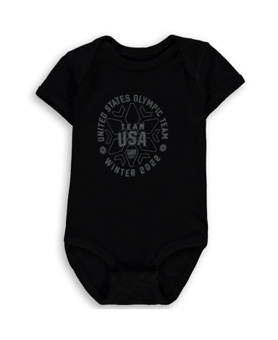 Outerstuff Infant Boys And Girls Black Team Usa Each Athlete Is Unique Bodysuit In Black