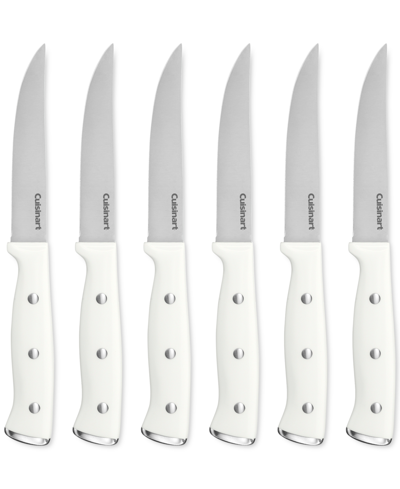 Shop Cuisinart 6-pc. Steak Knife Set In White