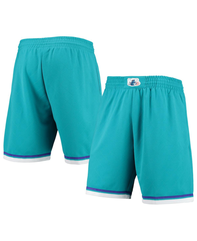 Mitchell & Ness Men's  Teal Charlotte Hornets 1992 Hardwood Classics 75th Anniversary Swingman Shorts In Teal