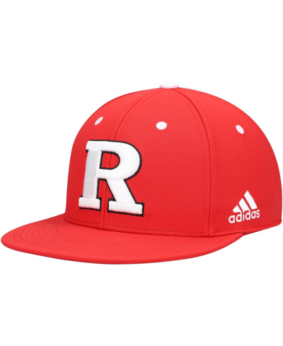 Shop Adidas Originals Men's Scarlet Rutgers Scarlet Knights On-field Baseball Fitted Hat